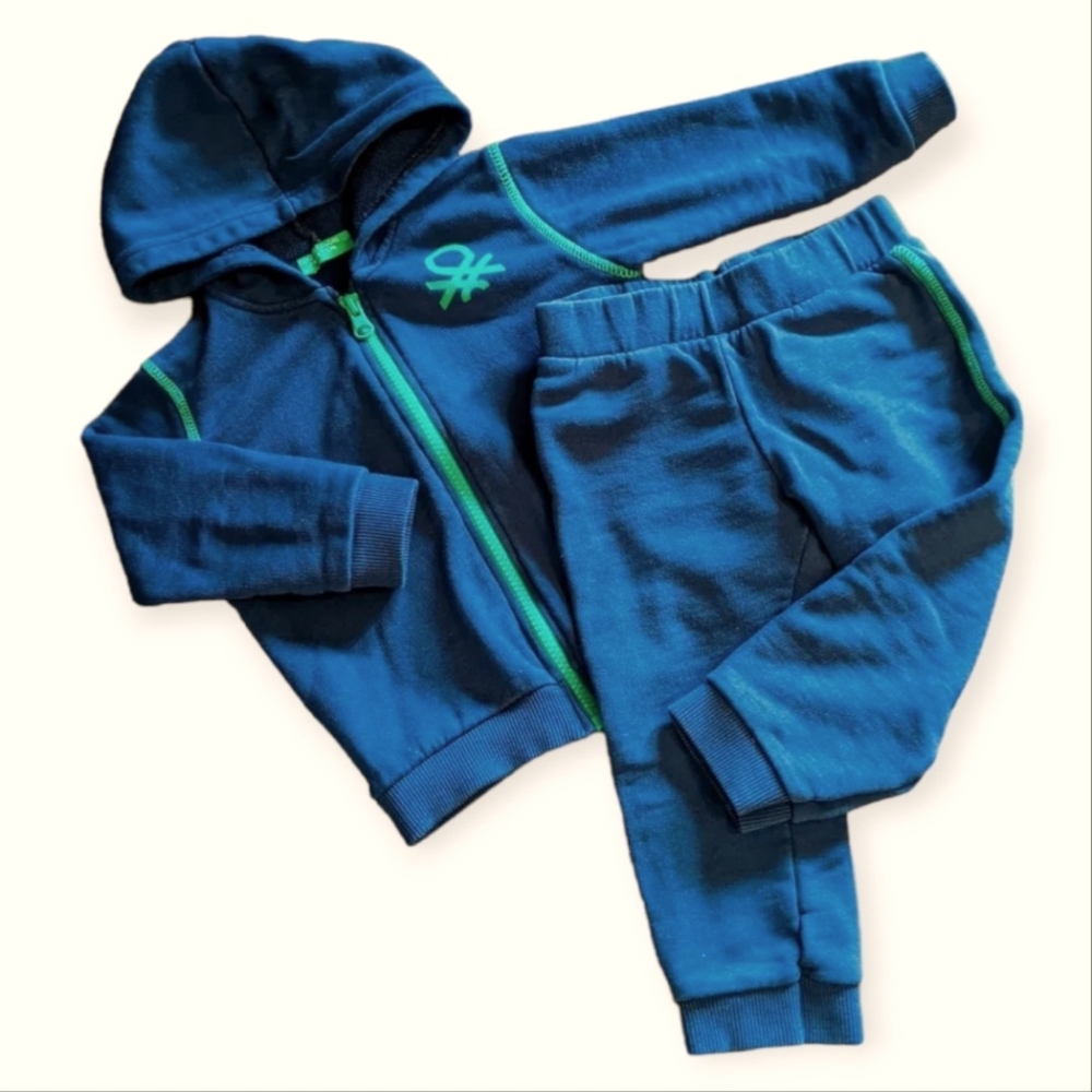 United Colors of Benetton blue tracksuit 18-24M